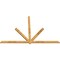 Ekena Millwork Kennewick Rough Sawn Timber Gable Bracket, Western Red Cedar, 108"W x 72"H x 2"D x 4"F, 16/12 Pitch GBW108X72X0204KEN00RWR - alternate 3